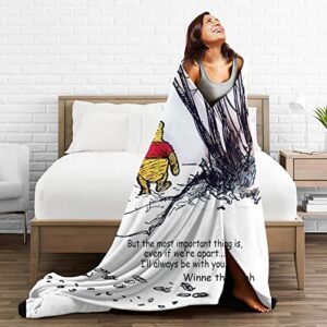 Cartoon Blanket Flannel Fleece Throw Blankets Super Soft Cozy Warm Plush Bedding for Sofa Living Room Bedroom (Color 3, 50X40Inch)