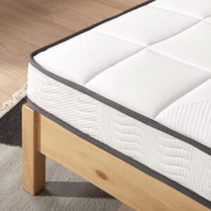 Mellow 6 Inch Classic Bonnell Spring Mattress, Comfort Foam Top with Innerspring Base, CertiPUR-US Certified Foam, Twin