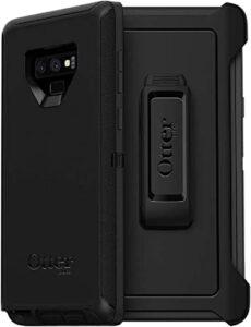 otterbox defender series screenless edition case for samsung galaxy note9 (only) - holster clip included - non-retail packaging - black