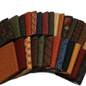 10 Fat Quarters - Kansas Troubles by Moda Fat Quarter Bundle Calico Floral Flowers Classic Reproduction Style Quality Quilters Assorted Cotton Fabrics M22805c