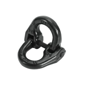 Smileracing for Truck 2PCS 1/2" Coupling Link G80 Tow Hitch Hammer Lock Safety Chain Hammerlock Black