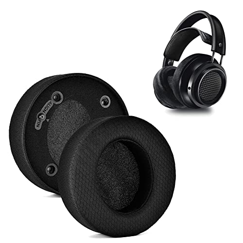 X2HR X1 Earpads,Rummyluck Ear Cushions Earpads for Philips Audio Fidelio X2HR X1 Headphones,Black Fabric & Memory Foam Replacement Ear Pads Cups Spare Ear Muffs Covers