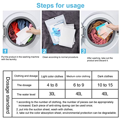Laundry Color Catcher Lightweight Wash Dark Clothes Color Catcher Sheet Maintains Original Colors Labor-Saving