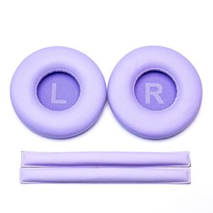 Voarmaks Purple Replacement Ear Pads Foam Cushion Headband Compatible with Sennheiser HD25 HD 25 HD 25-1 HD25-1ii HD25SP HMD25 HME25 HMEC25 Headphones