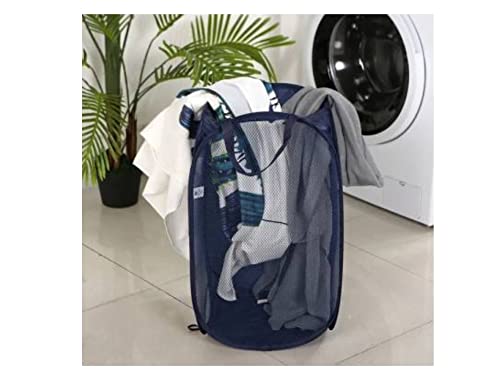 Laundry Pop-up Hamper Dirty Clothes Basket With Carry Handles Durable Fabric Collapsible Design for Clothes