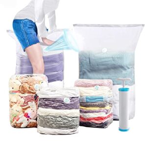 vacuum storage bags , jumbo 5 pack ( 39.3 x 31.5 x 12.5 inch) large vacuum storage bags,80% more storage! for vacuum storage bags for comforters, blankets, bedding, clothing. closet organizers and storage, no pump needed (5pcs( 39.3x 31.5 x 12.5 inches))