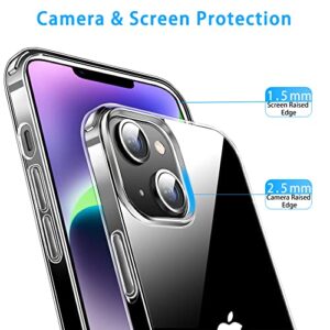 JJGoo Compatible with iPhone 14 Plus Case Clear, Transparent Soft Shockproof Protective Slim Thin Bumper Cover Phone Case for iPhone 14 Plus - 6.7 inch 2022