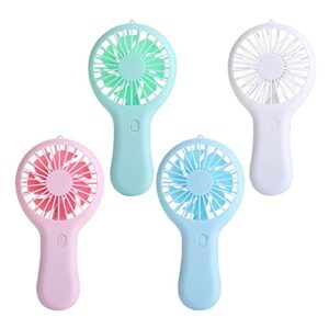 Aozhen Handheld Fan Battery Operated Portable Fan Small Fan with Adjustable 3 Speeds Rechargeable Battery Powered Fan Desk USB Mini Personal Fan for Traveling Outdoor Room