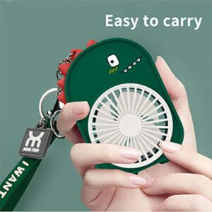 Mini Fan Battery Operated Handheld Fan USB Powered Personal Mini Fan 3 Speeds,Enhanced Airflow, Rechargeable Quiet Pocket Fan for Home Office Bedroom Desktop