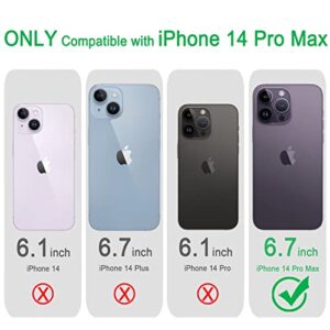 JJGoo Compatible with iPhone 14 Pro Max Case Clear, Soft Shockproof Protective Slim Thin Bumper Cover Transparent Phone Cases