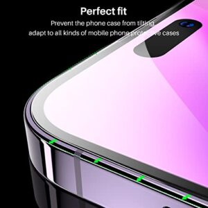 TOZO Compatible for iPhone 14 Pro Screen Protector 6.1 inch 3 Pack Premium Tempered Glass 0.26mm 9H Hardness 2.5D Film Easy Install 6.1 inch