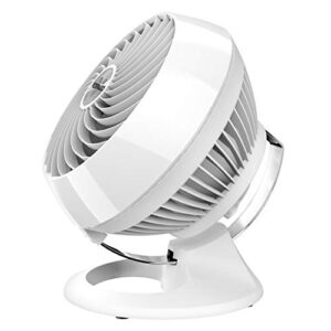 Vornado 6803DC Energy Smart Medium Pedestal Air Circulator Fan with Variable Speed Control, Ice White & 460 Small Whole Room Air Circulator Fan with 3 Speeds, 460-Small, White