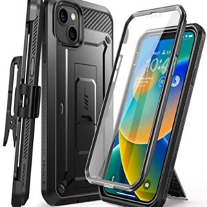 SupCase Outdoor Case for iPhone 14 Plus (6.7 Inch) Mobile Phone Case 360 Degree Case Bumper Protective Cover [Unicorn Beetle Pro] with Screen Protector 2022 Edition (Black)