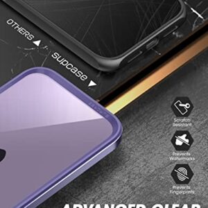 SUPCASE Unicorn Beetle Edge XT Case for iPhone 14 Plus 6.7", with Built-in Screen Protector Slim Frame Clear Protective Case (Purple)