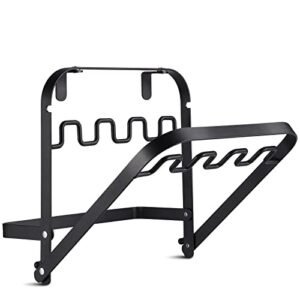 TOBWOLF Outdoor Trash Bag Holder, Iron Foldable Trash Bag Rack, Portable Trash Bag Frame Garbage Bag Hanging Rack, Garbage Bag Holder Stand for Outdoor Camping, Picnic, Garden Barbecue