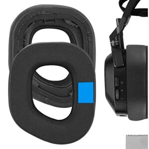 geekria sport cooling-gel replacement ear pads for corsair hs80 rgb wireless headphones ear cushions, headset earpads, ear cups repair parts (black)