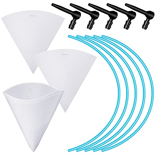 Nosiny 13 Pcs Maple Syrup Tree Tapping Kit, 5 Pcs Taps 5 Pcs 2 Foot Drop Line Tubes 2 Pcs Maple Syrup Sap Filter 1 Quart Heavy Duty Boiling Filter for Sap Collection