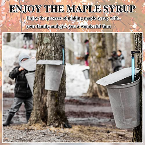 Nosiny 13 Pcs Maple Syrup Tree Tapping Kit, 5 Pcs Taps 5 Pcs 2 Foot Drop Line Tubes 2 Pcs Maple Syrup Sap Filter 1 Quart Heavy Duty Boiling Filter for Sap Collection