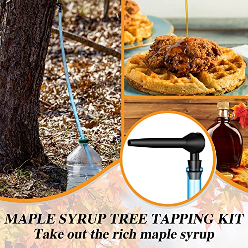 Nosiny 13 Pcs Maple Syrup Tree Tapping Kit, 5 Pcs Taps 5 Pcs 2 Foot Drop Line Tubes 2 Pcs Maple Syrup Sap Filter 1 Quart Heavy Duty Boiling Filter for Sap Collection