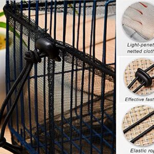 Bird Cage Covers for Night Cage Covers Petbirds Parakeet Cage Cover Pet Birds Adjustable Bird Cage Cover for Bird Critter Cat Cage to Small Animal Privacy & Comfort (Black)