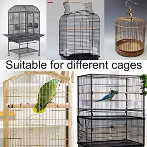 Bird Cage Covers for Night Cage Covers Petbirds Parakeet Cage Cover Pet Birds Adjustable Bird Cage Cover for Bird Critter Cat Cage to Small Animal Privacy & Comfort (Black)