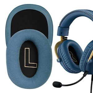 jhk replacement headset ear cushion repair parts ear pads for logitech g pro,gpro, g pro x headphones earpads(blue velvet)