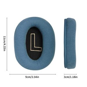 JHK Replacement Headset Ear Cushion Repair Parts Ear Pads for Logitech G Pro,Gpro, G Pro X Headphones Earpads(Blue Velvet)