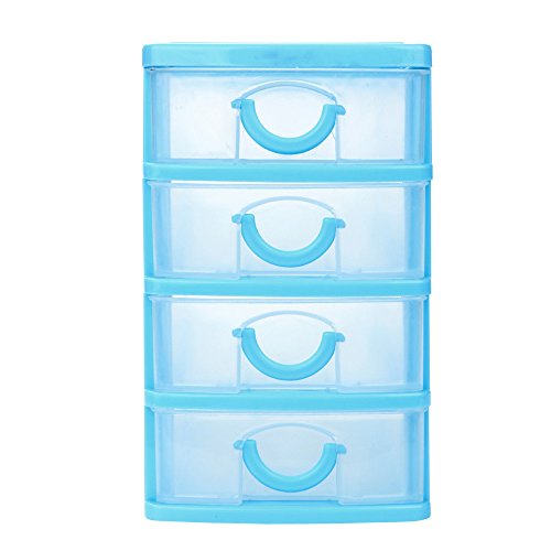 Durable Plastic Mini Desktop Tool Storage Organizer,Drawer Sundries Case Small Objects Storage Container Durable Plastic Mini Desktop Tool Storage Organizer,Drawer Sundries Case Small Objects Storage Container (Sky Blue-L4)