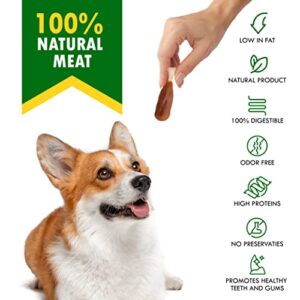 Dog Calcium Bones Wrapped Chicken & Rawhide Free Chew Treats - Pet Healthy Dried Snacks & Grain Free Organic Meat - Bulk Best Chews for Christmas, Training Small & Large Dogs - Made for USA