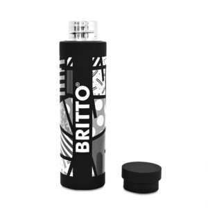 BRITTO Romero 25oz Insulated Water Bottle, Stainless Steel, Black Landscape - Black'