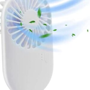 Alloyed's Handheld Small Fan Mini Powerful Personal Portable Fan Speed Adjustable Cooling for Kids, Makeup, Home Office Desk, Travel (WHITE) (AlloyedFANWHT)