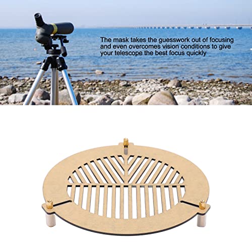 Zunate Bahtinov Focus Mask, Focusing Mask Acrylic Telescope Focusing Mask, 100 to 140mm Caliber Fixed Diameter, Telescope Focus Mask for Astrophotography