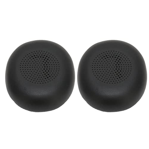 Headphone Earpads, for Jabra Elite 45h, for Evolve2 65 MS UC Headsets Replacement, Memory Foam and Soft Protein Leather, Noise Isolation Ear Cushions Cover(Black)