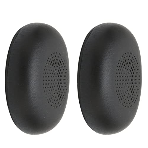 Headphone Earpads, for Jabra Elite 45h, for Evolve2 65 MS UC Headsets Replacement, Memory Foam and Soft Protein Leather, Noise Isolation Ear Cushions Cover(Black)