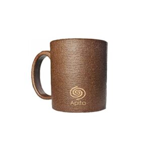 apito eco- friendly coffee mug - made from upcycled coffe grounds, reusable & compostable