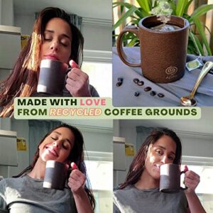 Apito Eco- Friendly Coffee Mug - Made from Upcycled Coffe Grounds, Reusable & Compostable