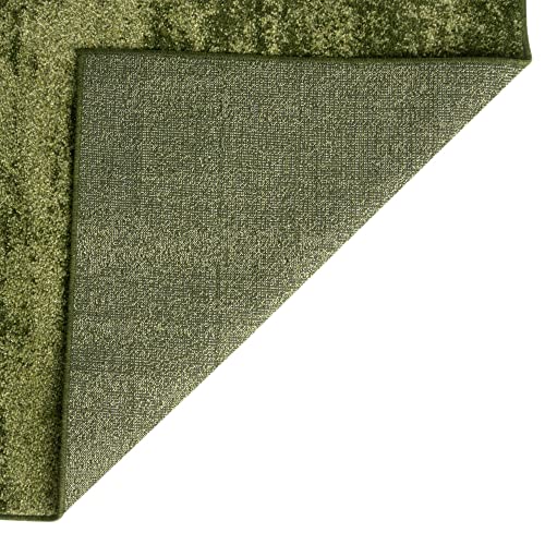 Rugs.com Angelica Collection Rug – 5' x 8' Green Medium Rug Perfect for Bedrooms, Dining Rooms, Living Rooms
