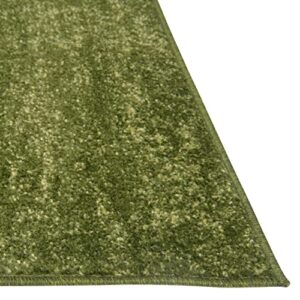 Rugs.com Angelica Collection Rug – 5' x 8' Green Medium Rug Perfect for Bedrooms, Dining Rooms, Living Rooms