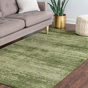 Rugs.com Angelica Collection Rug – 5' x 8' Green Medium Rug Perfect for Bedrooms, Dining Rooms, Living Rooms