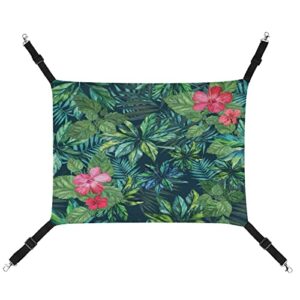 summer leaves and flowers pet hammock bed guinea pig cage hammock small animal hanging bed for ferret, chinchilla, puppy and other small animals