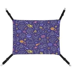 color star star constellation pattern pet hammock bed guinea pig cage hammock small animal hanging bed for ferret, chinchilla, puppy and other small animals