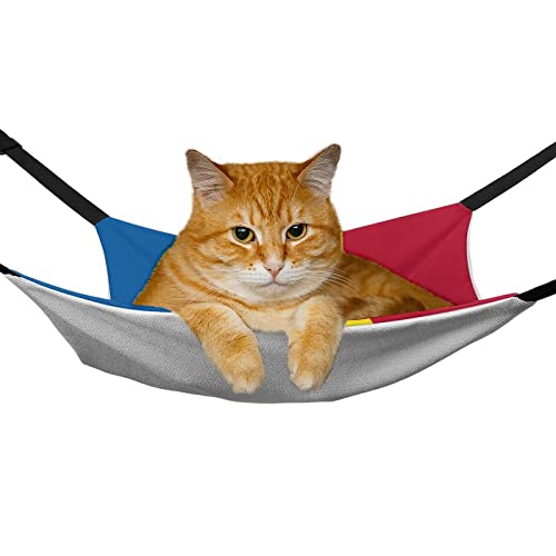 Andorra Flag Pet Hammock Bed Guinea Pig Cage Hammock Small Animal Hanging Bed for Ferret, Chinchilla, Puppy and Other Small Animals