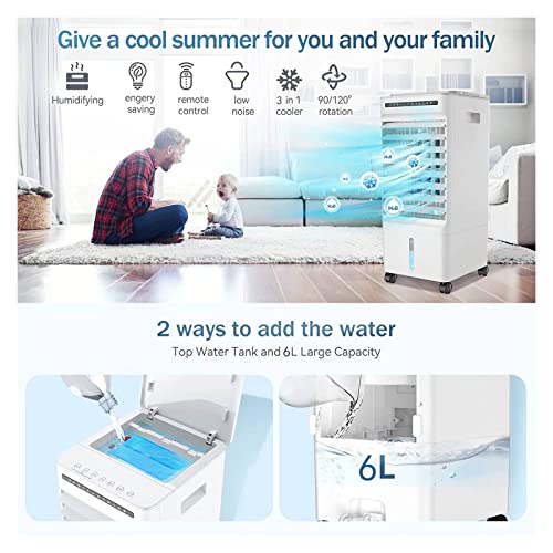 Majnesvon Portable Air Conditioner 8,000 BTU, Compact Home AC Cooling Unit with Dehumidifier & Fan, Complete Window Mount Exhaust Kit, Full-Function LED Remote Control Included, White