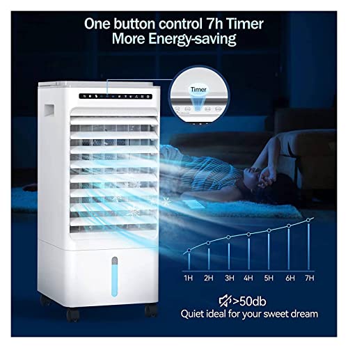 Majnesvon Portable Air Conditioner 8,000 BTU, Compact Home AC Cooling Unit with Dehumidifier & Fan, Complete Window Mount Exhaust Kit, Full-Function LED Remote Control Included, White