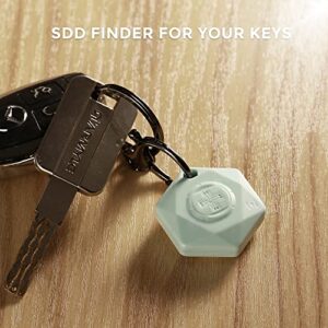 Swissdigital Design Key Finder Locator Works Apple Find My Bluetooth, Tracker Works with Apple Find My for Backpacks, Keys and Personal Items