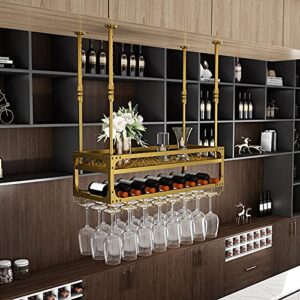 sennian ceiling shelf, hanging wine rack, light luxury bar hanger/wine rack/shelf, wine glass rack hanging upside down home wine glass rack, hanging creative wine cabinet home decoration