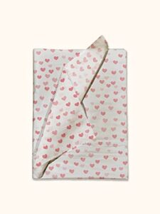 fading hearts printed tissue paper - decorative tissue for decoupage - valentine's tissue paper | 24 sheets 20" x 30"