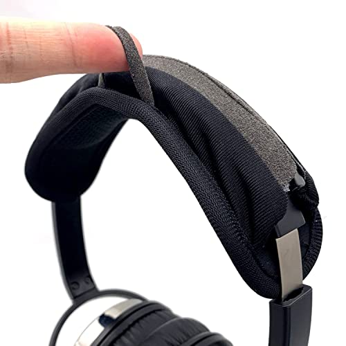 WISDING Universal Replacement Headband Cushion Pad Cover Protector Compatible for for ATH-M50X, Beats Solo 2/3,QC 35i/35ii, QC25, Studio 2/3 Headphones,Headband Cover Cushion Protector Pad (Black)