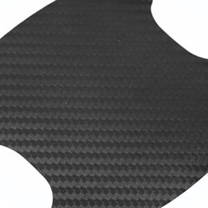 X AUTOHAUX 4pcs Carbon Fiber Pattern Car Door Handle Bowl Paint Cover Guard Sticker Protector Anti Scratch Protective Film Universal Fit Black