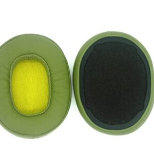 VEKEFF Replacement Ear Pads for Skullcandy Crusher Wireless Crusher Evo Crusher ANC Hesh 3 Headphones, Ear Cups Repair Parts (Green)